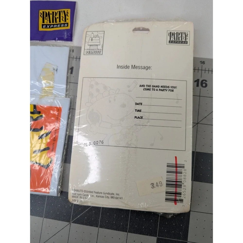 Peanuts Snoopy Party Invitations‎ Treat Sacks Lot